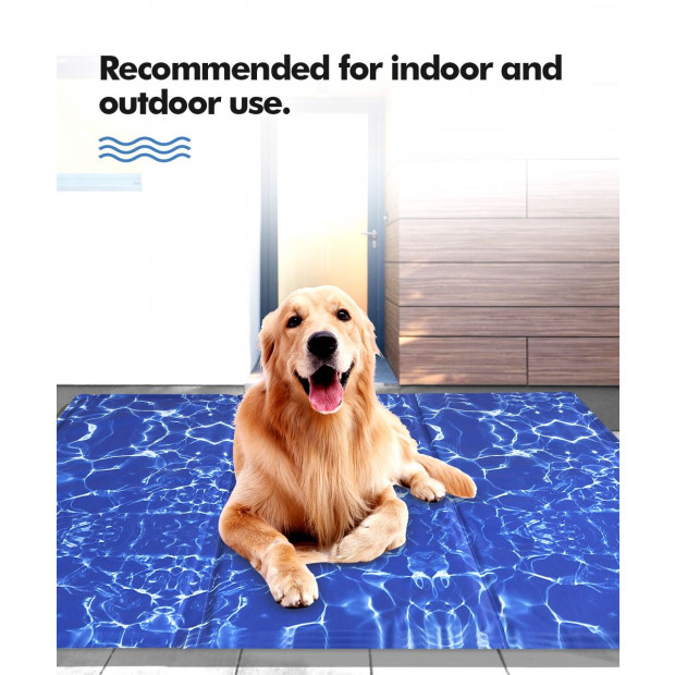Reversible Cooling Mat-100x 60cm-Wave Pattern Image 10