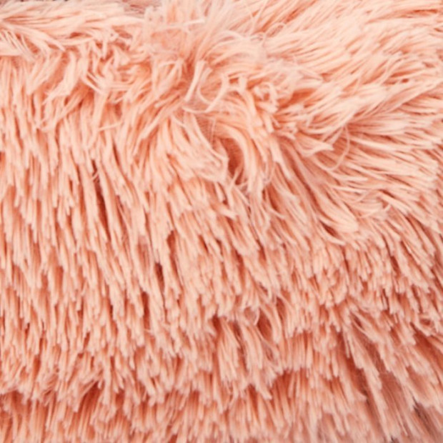 Pet Bed Cat Dog Donut Nest Calming Kennel Cave Deep Sleeping Pink XXL Image 6