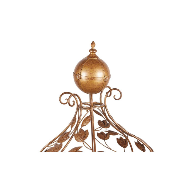 Antique Gold Metal Carriage Display 153cm Image 3