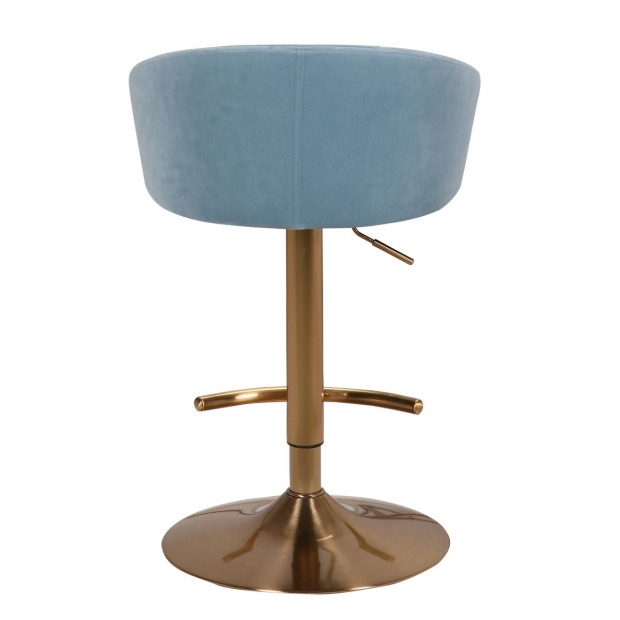 Winfrey Gas Lift Bar Stool Kitchen Backrest - Blue Image 4