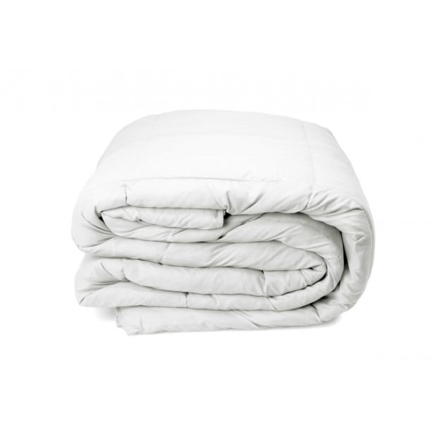 Duck Feather & Down Quilt and Pillows 2 Pack Combo - Single - White Image 2