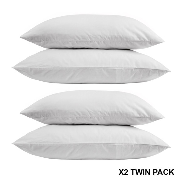 Goose Feather Down Pillows 1000GSM 4 Pack Hotel Quality Image 2