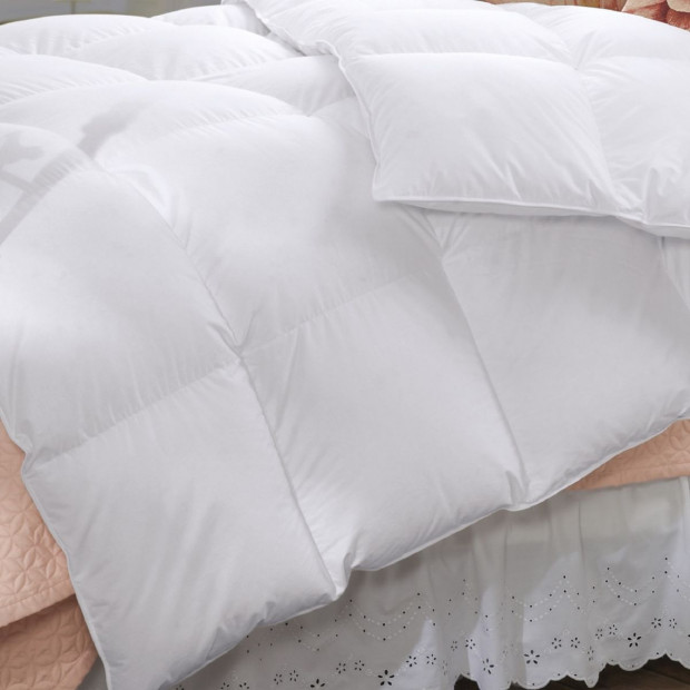 50% Duck Feather & 50% Duck Down Quilt Pillows- Queen - White Image 2