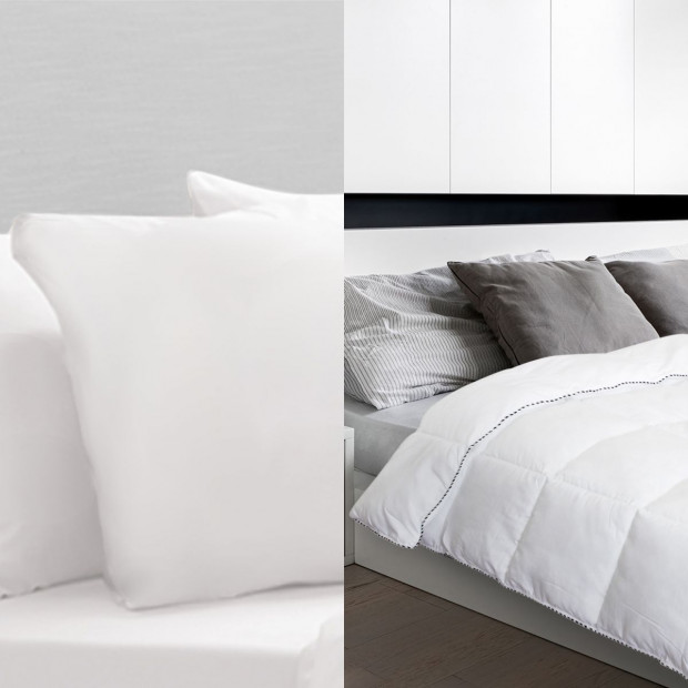 250GSM Bamboo Blend Quilt With 1100GSM King Size Pillow Set - Queen Image 2