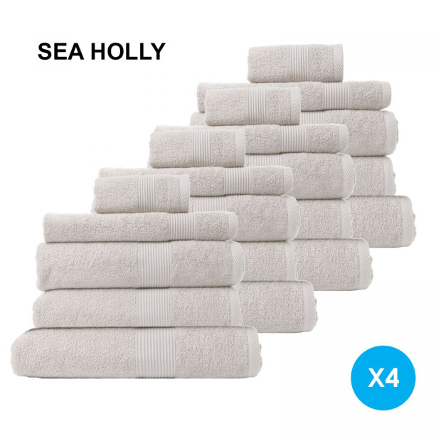 20 Pc Cotton Bamboo Towel Bundle Set 450GSM Luxury Absorbent - SH