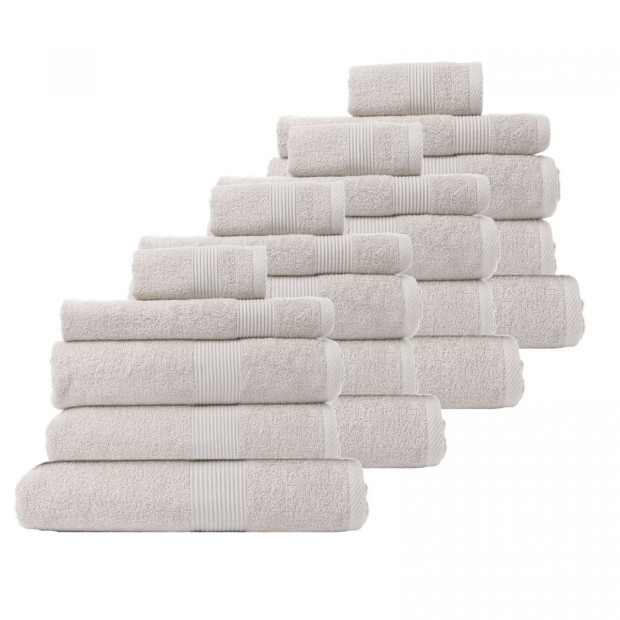 20 Pc Cotton Bamboo Towel Bundle Set 450GSM Luxury Absorbent - SH Image 2