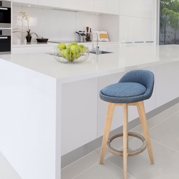 2x Phoenix Grey Chairs Kitchen Dining Chair Bar Stool - Grey Image 4