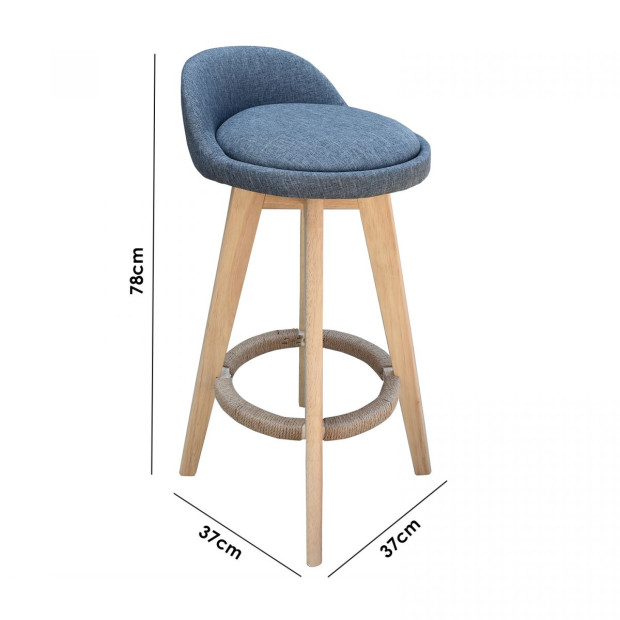 2x Phoenix Grey Chairs Kitchen Dining Chair Bar Stool - Grey Image 5