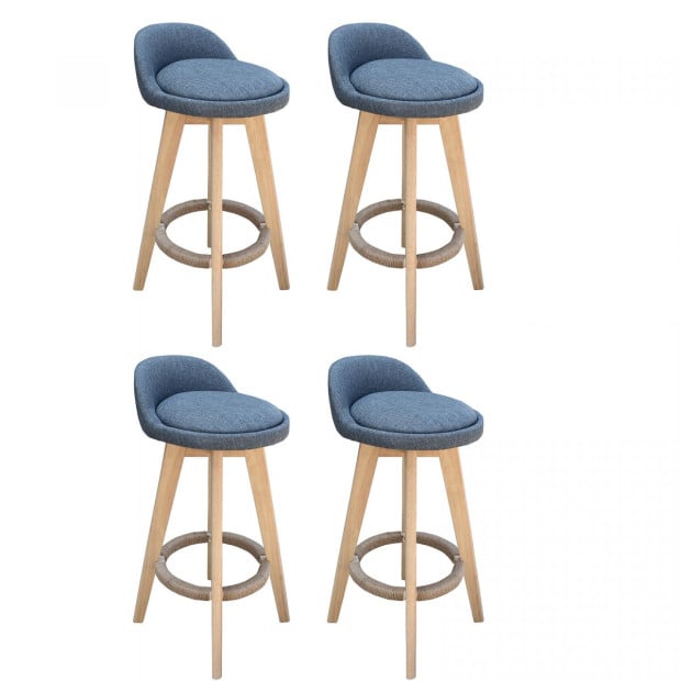 4x Phoenix Grey Chairs Kitchen Dining Chair Bar Stool - Grey Image 2