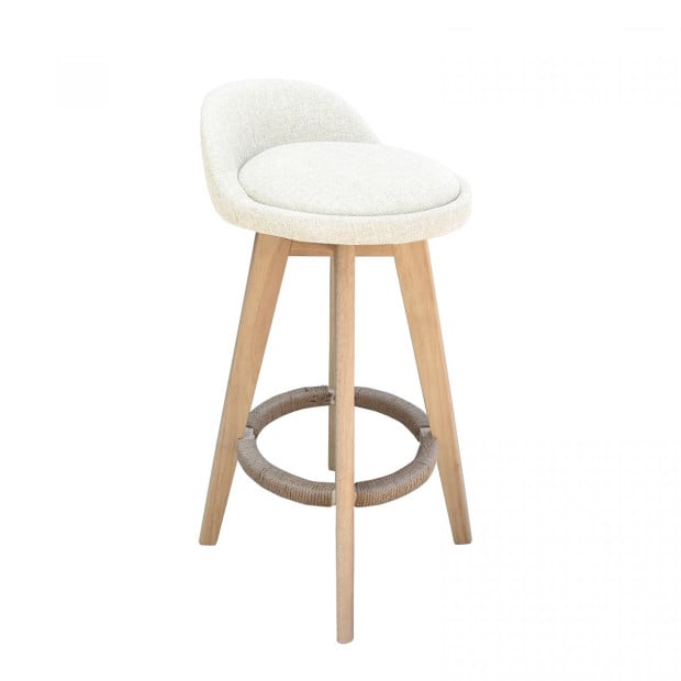 Phoenix Barstool Kitchen Dining Chair - 4pk- Cream Image 7