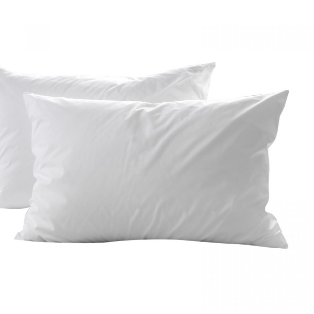 1800GSM Duck Feather  Topper & 1000GSM 2 Pillows Set - King - White Image 4