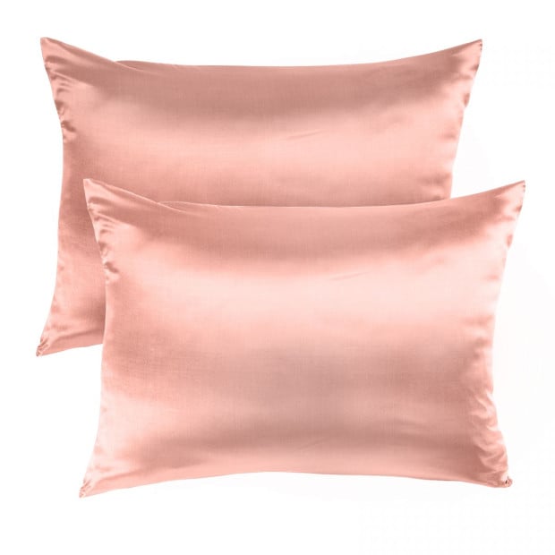 Silk Pillowcase Pack Blush And 360GSM Silk Touch Quilt Queen Bundle Image 2
