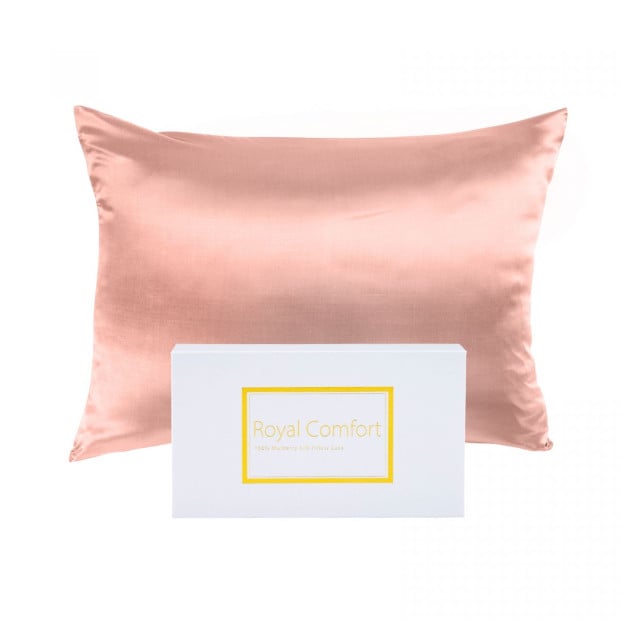 Silk Pillowcase Pack Blush And 360GSM Silk Touch Quilt Queen Bundle Image 4
