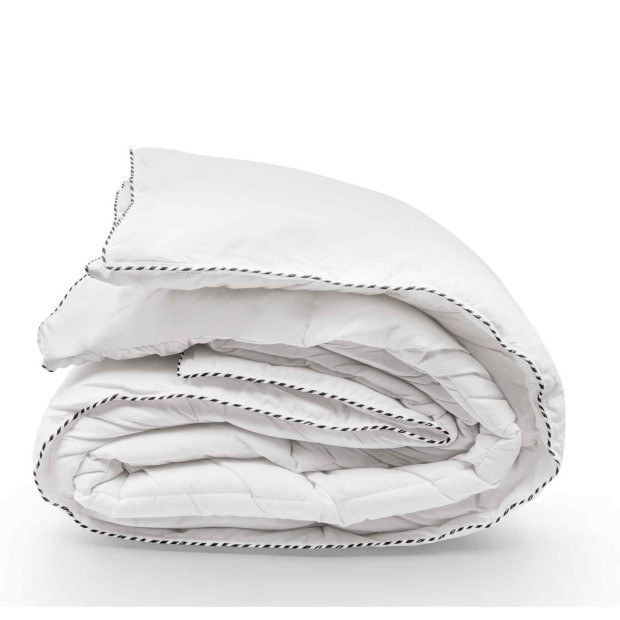 Bamboo 250GSM Quilt And 2 Pack of Duck Feather Down Pillows King White Image 8