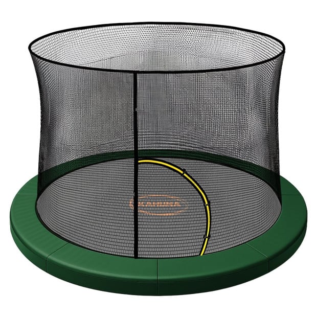 Kahuna 6ft Trampoline Pad and Net - Green