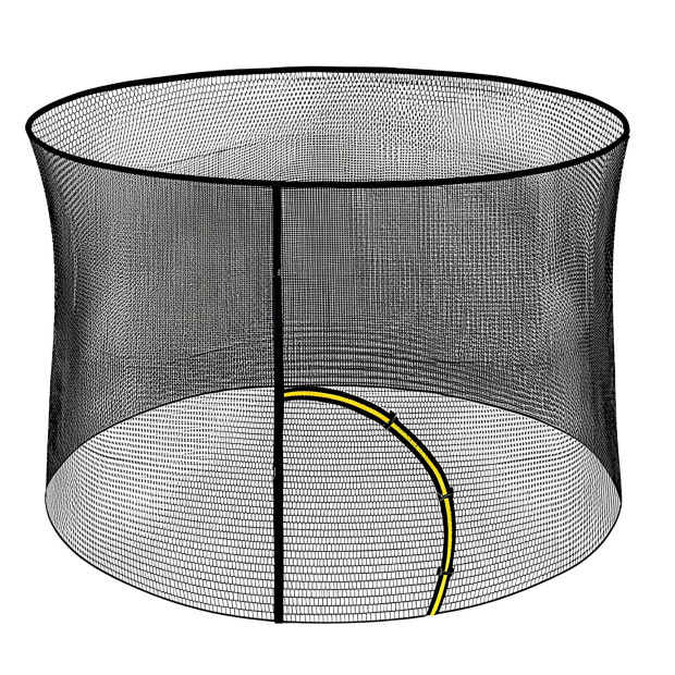 Kahuna 8ft Trampoline Pad and Net - Orange Image 4