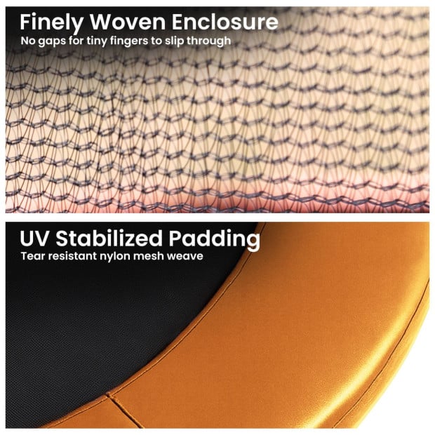 Kahuna 6ft Trampoline Pad and Net - Orange Image 5