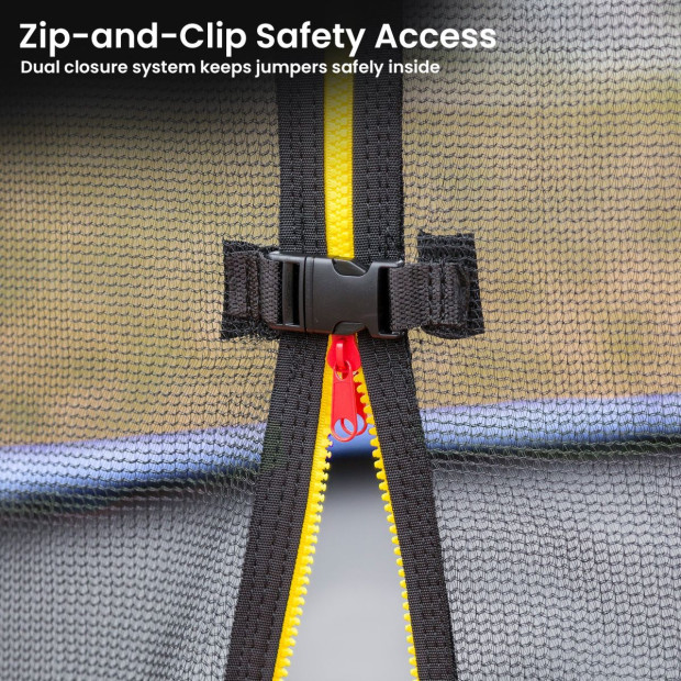 Kahuna 12ft Trampoline Pad and Net - Orange Image 6