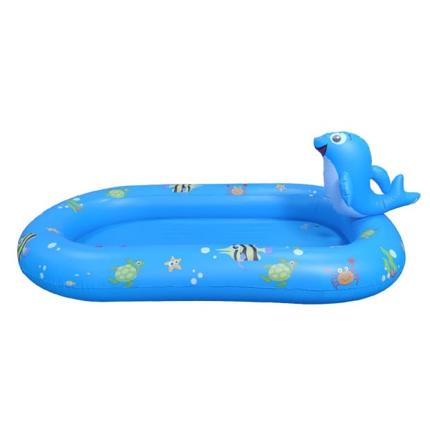 Inflatable Pool Water Splash Spray Mat Kids Children Sprinkler Outdoor Image 2