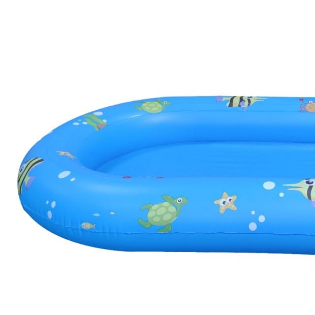 Inflatable Pool Water Splash Spray Mat Kids Children Sprinkler Outdoor Image 4