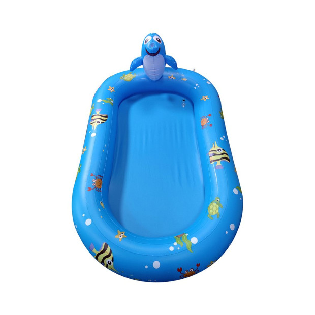 Inflatable Pool Water Splash Spray Mat Kids Children Sprinkler Outdoor Image 6