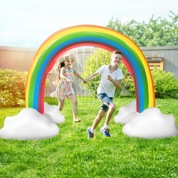 Inflatable Sprinkler Water Splash Spray Mat Kids Children Pool Outdoor Image 7