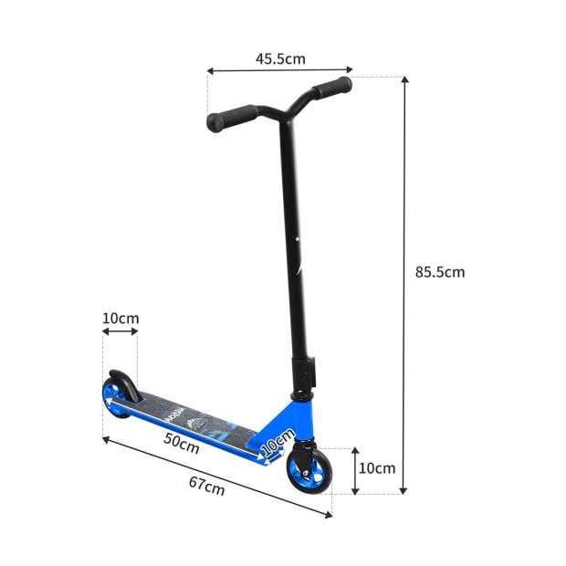 Kids Scooter Push 2 Wheels Kick Ride Slider Toys Children Black Image 3