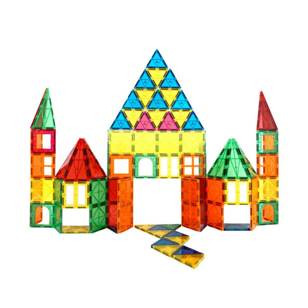 Kids Magnetic Tiles Blocks Building Educational Toy Children Play Image 2
