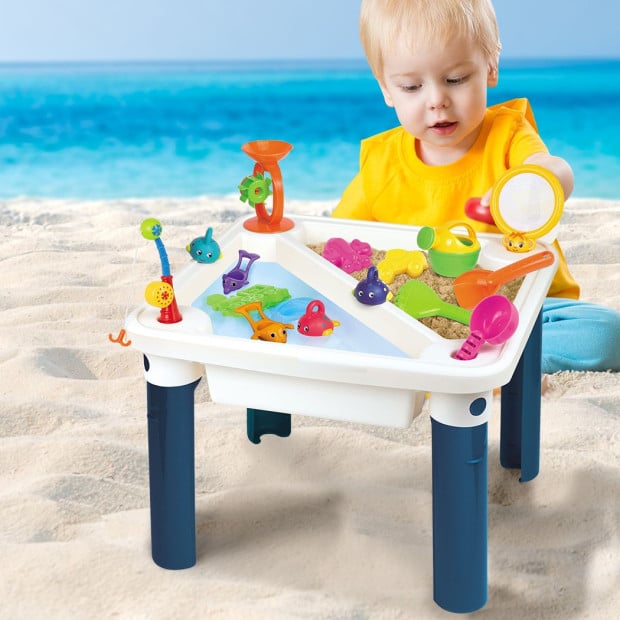 Sand and Water Table Kid Beach Toys Sandpit Game Pretend Play Toy Image 7