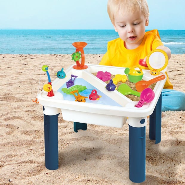Sand and Water Table Kid Beach Toys Sandpit Game Pretend Play Toy Image 8