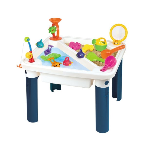 Sand and Water Table Kid Beach Toys Sandpit Game Pretend Play Toy