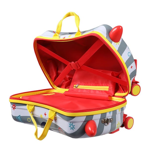 Kids Ride On Suitcase Children Travel Luggage Carry Bag - Octopus Image 4