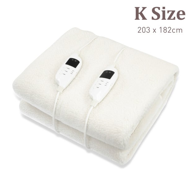 Laura Hill Fleece 9 Heated Level Electric Blanket - King Image 12