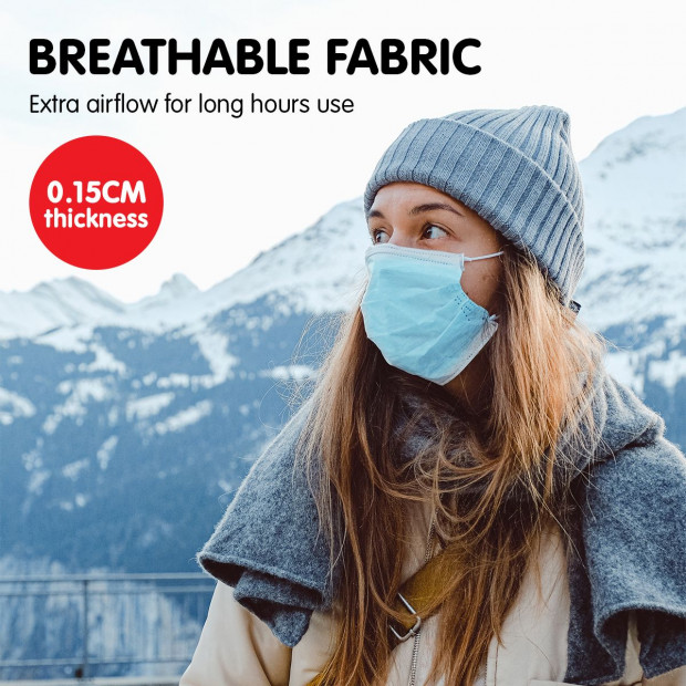 50x Disposable Face Masks Image 6