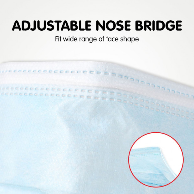 50x Disposable Face Masks Image 7