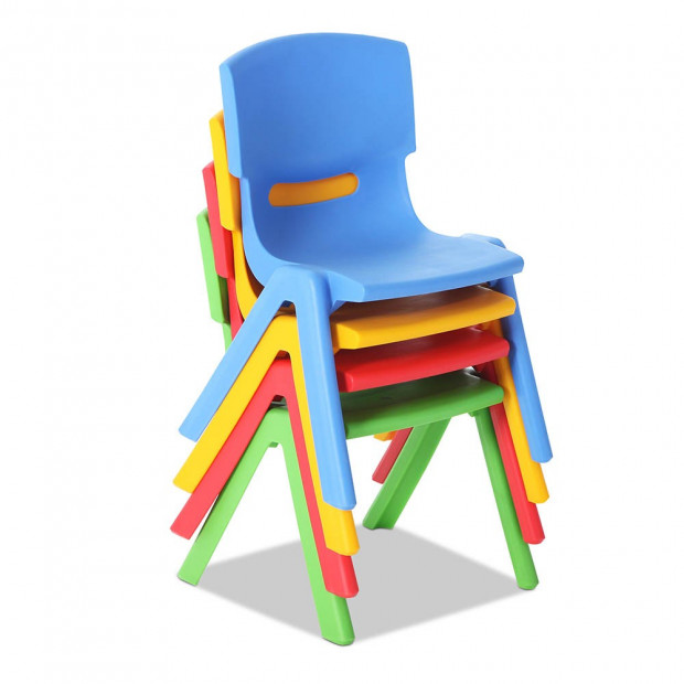 Set of 4 Kids Play Chairs Image 3