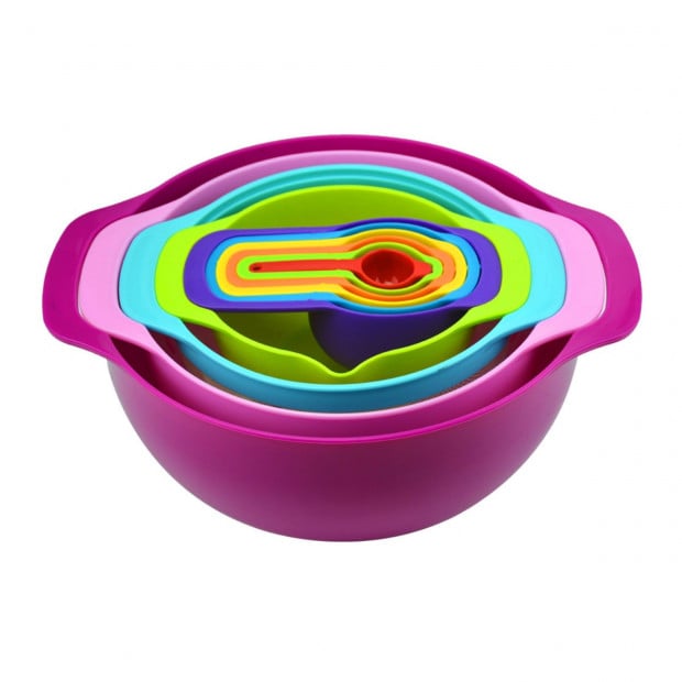 Rainbow Bowl 10pcs Baking Tools Set