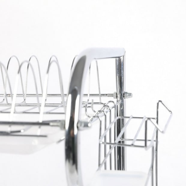 3 Tier Stainless Steel Dish Rack Draine Kitchen Storage Cup Holder Image 7