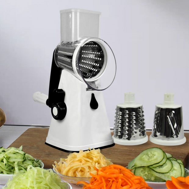Kitchen Vegetable Food Manual Rotary Grater Chopper Slicer Cutter Image 6