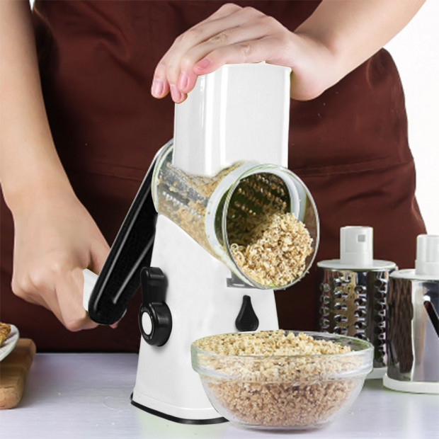 Kitchen Vegetable Food Manual Rotary Grater Chopper Slicer Cutter Image 7