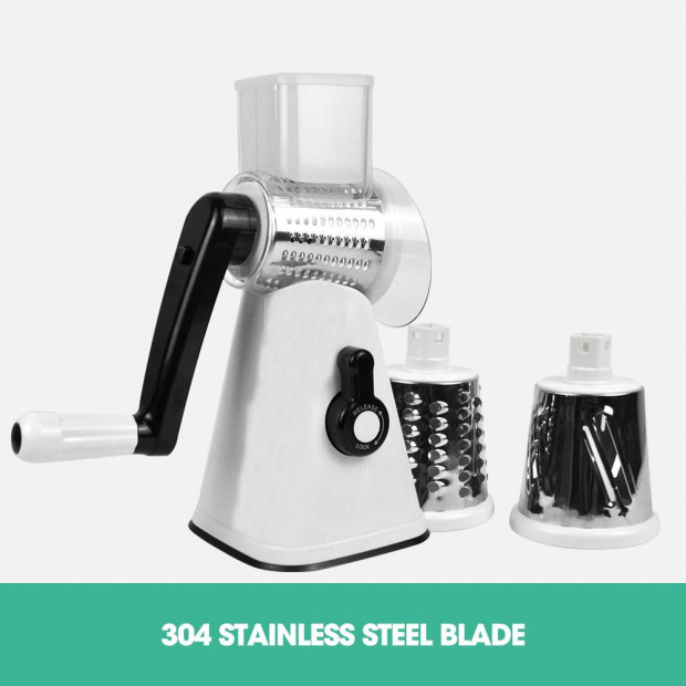 Kitchen Vegetable Food Manual Rotary Grater Chopper Slicer Cutter Image 8