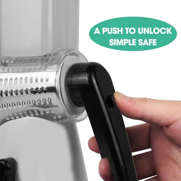 Kitchen Vegetable Food Manual Rotary Grater Chopper Slicer Cutter Image 10