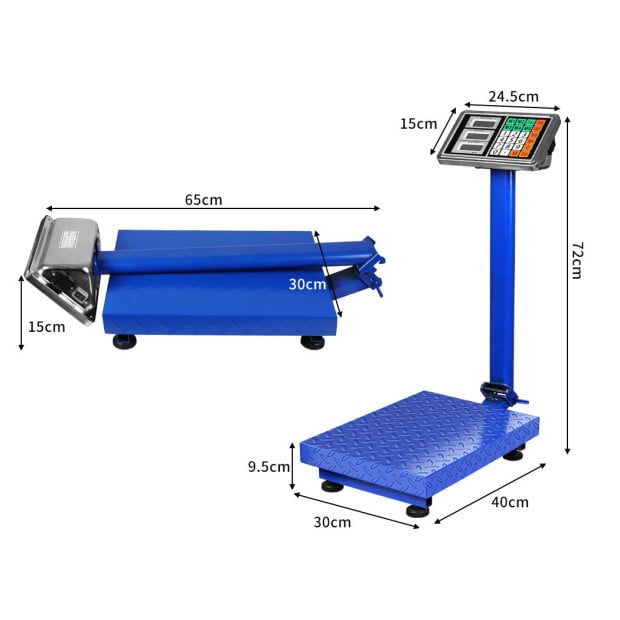150KG Digital Platform Scales Electronic Postal Shop Computing Weight Image 3