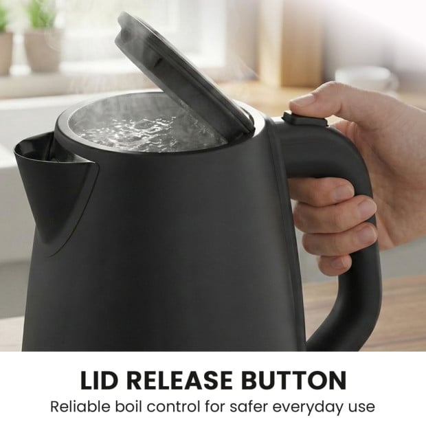 Pronti Silver Noir Collection 1.7L Electric Kettle Image 6