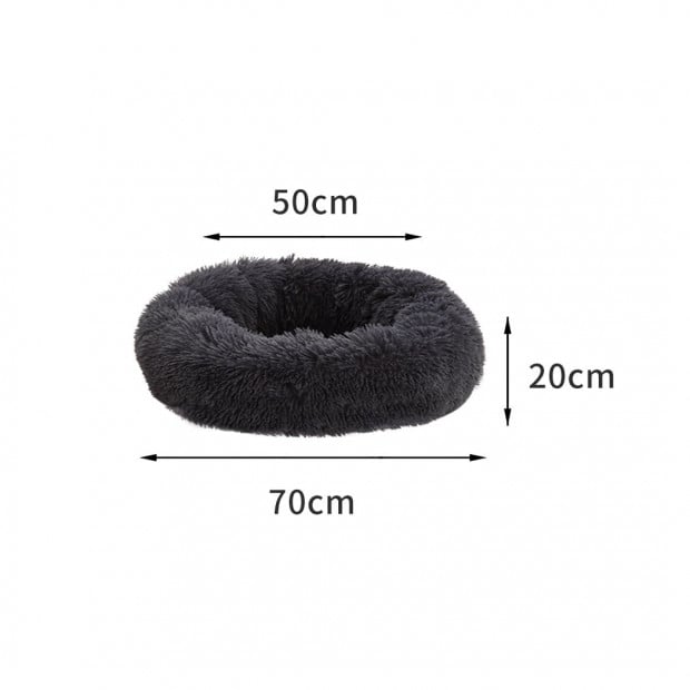 Pet Bed Dog Beds Mattress Bedding Cat Pad Mat Cushion L Dark Grey Image 3