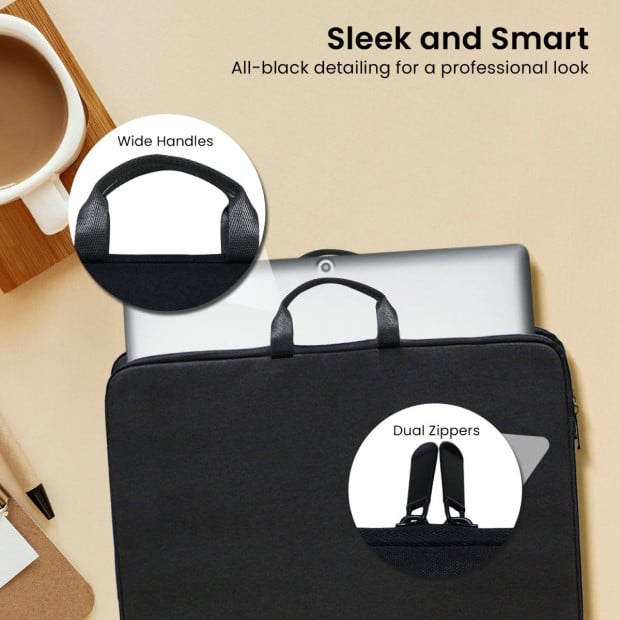 15.6inch Water-Resistant Laptop Sleeve Bag Image 7