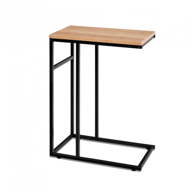 Coffee Side Table Laptop Desk Bedside End Tables Wooden Metal Frame