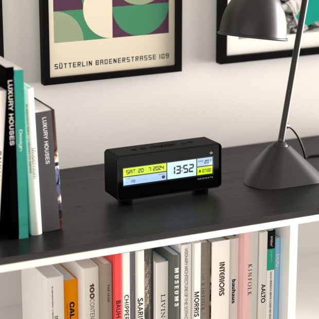Newgate Futurama LCD Alarm Clock Black Case Black Lens Image 3