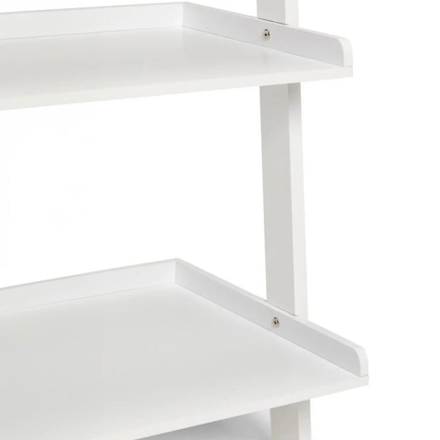 Sarantino Aster 5-Tier Ladder Shelf - White Image 7