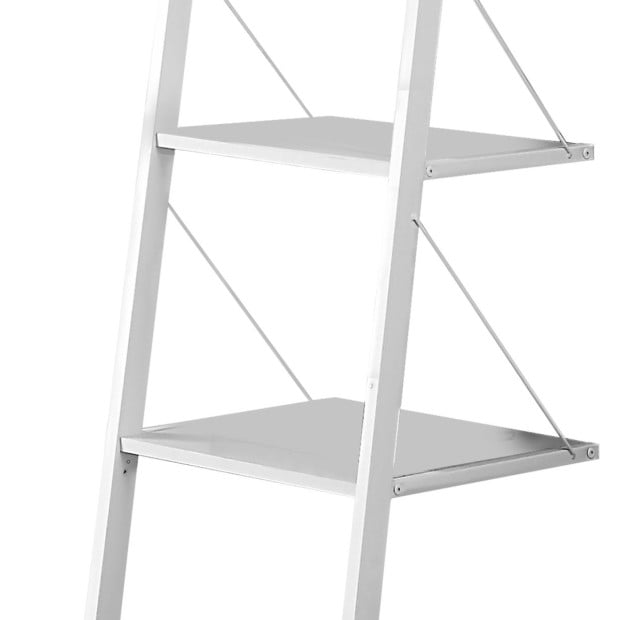 Sarantino Amelia 5-Tier Ladder Shelf in White Image 7